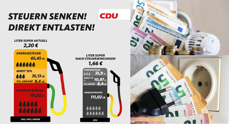 CDU Kreisvorsitzender fordert: Energiesteuer umgehend senken!